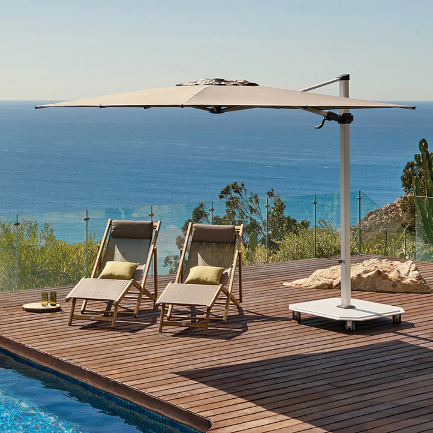 10' Square Jardinico Cantilever Umbrella
