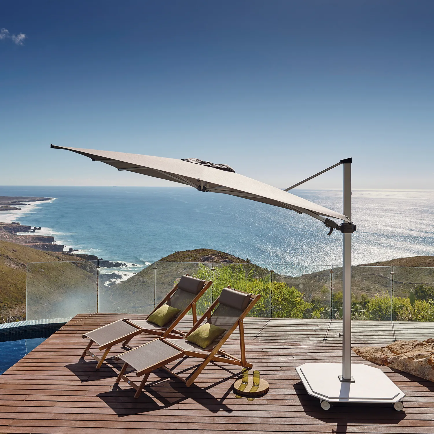 10' Square Jardinico Cantilever Umbrella