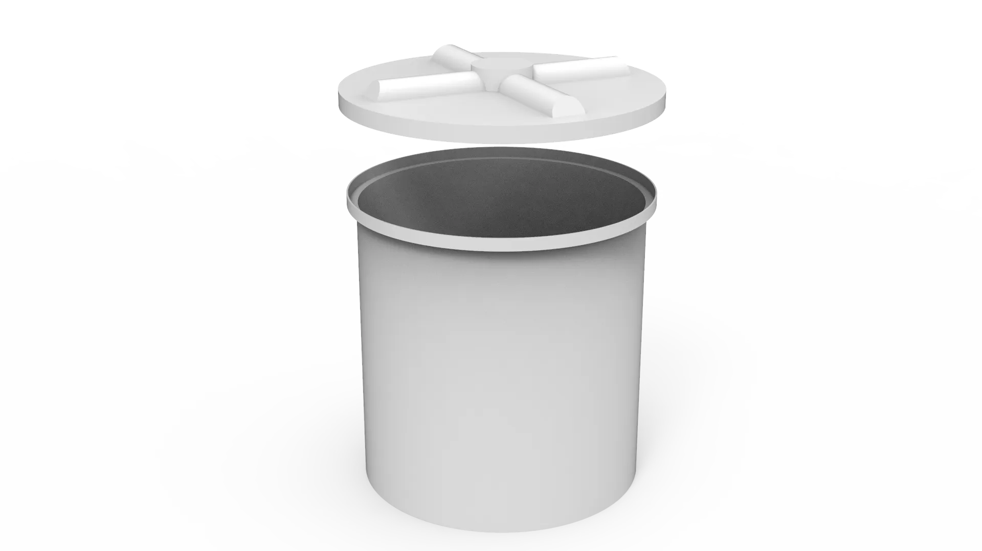 260L Round Drum With Loose Fitting Lid (RD0260)