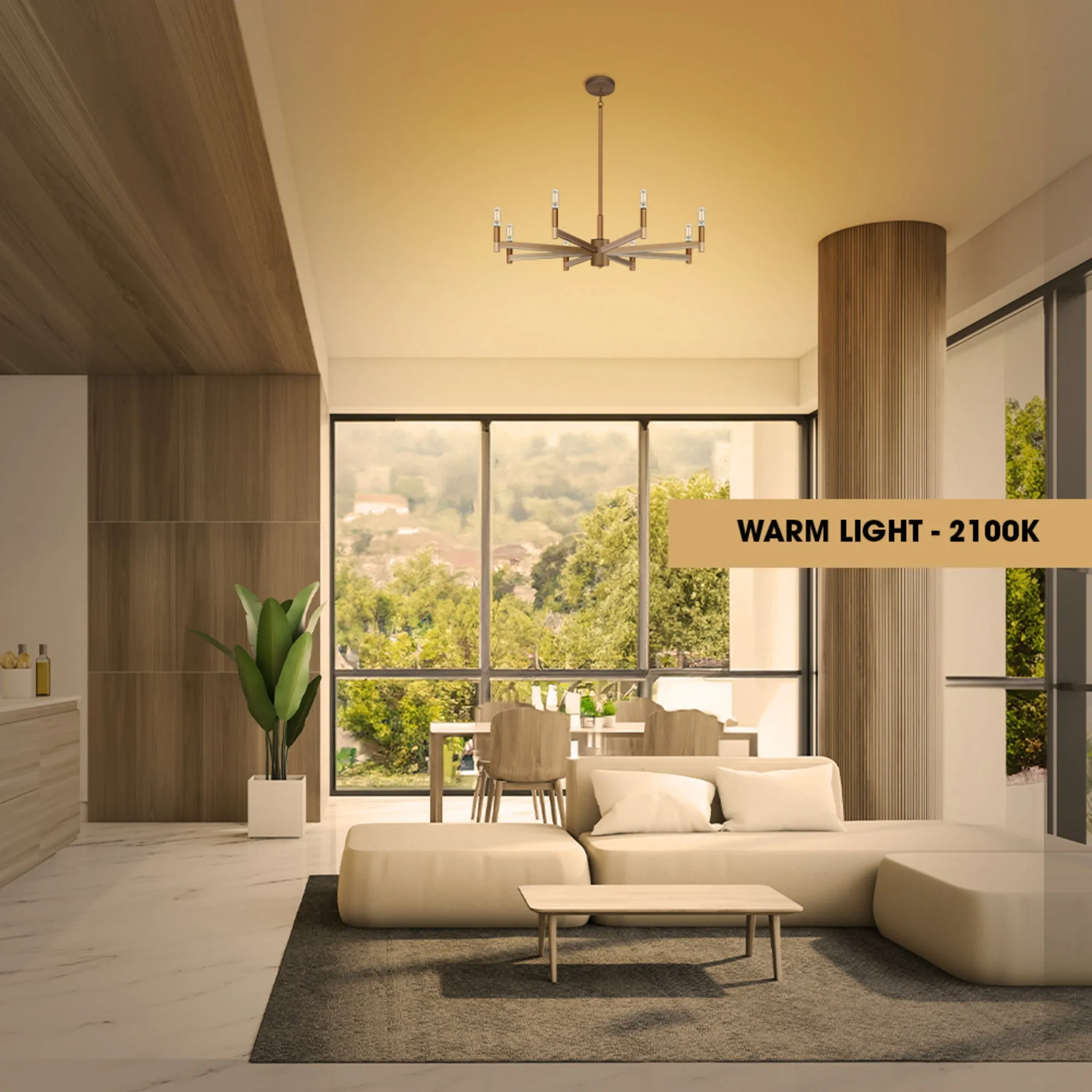 4W (40W Equivalent) Warm Light (2100K) T6 Shape (E12 Base) Clear Glass Filament LED (4-Pack)