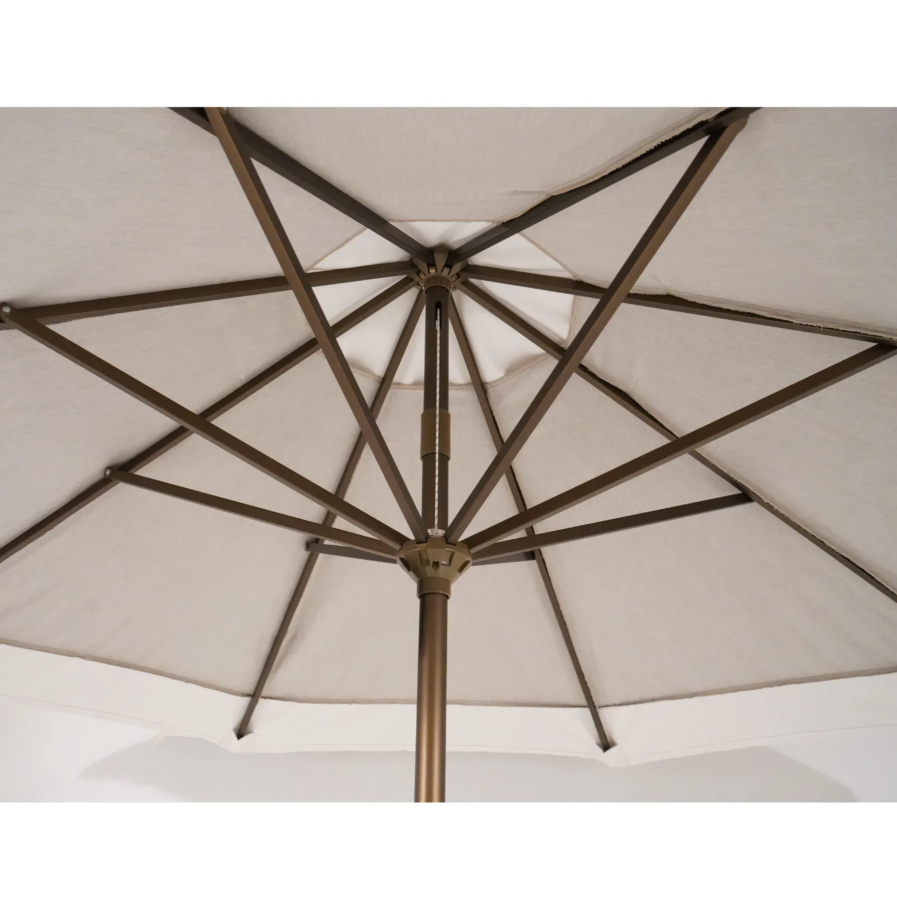 9' Champagne Two-Tone Market Umbrella