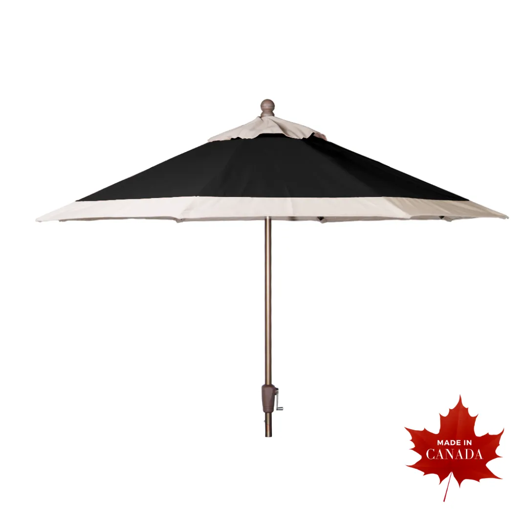 9' Champagne Two-Tone Market Umbrella