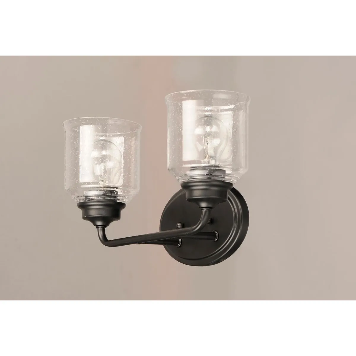 Acadia 15 in. 2 Lights Vanity Light Black Finish