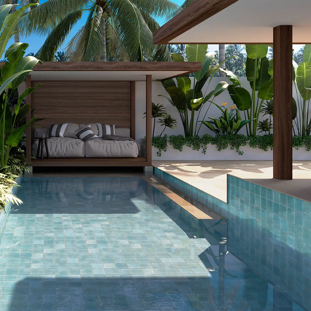 Agadir Agua, 5.8" x 5.8" - Porcelain Tile