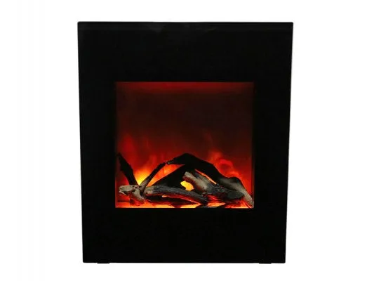 Amantii Zero Clearance Black Glass Surround Electric Fireplace