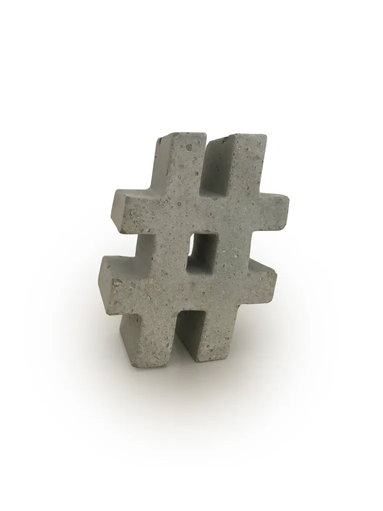 An Artful Life Concrete Hashtag