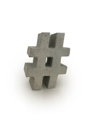 An Artful Life Concrete Hashtag
