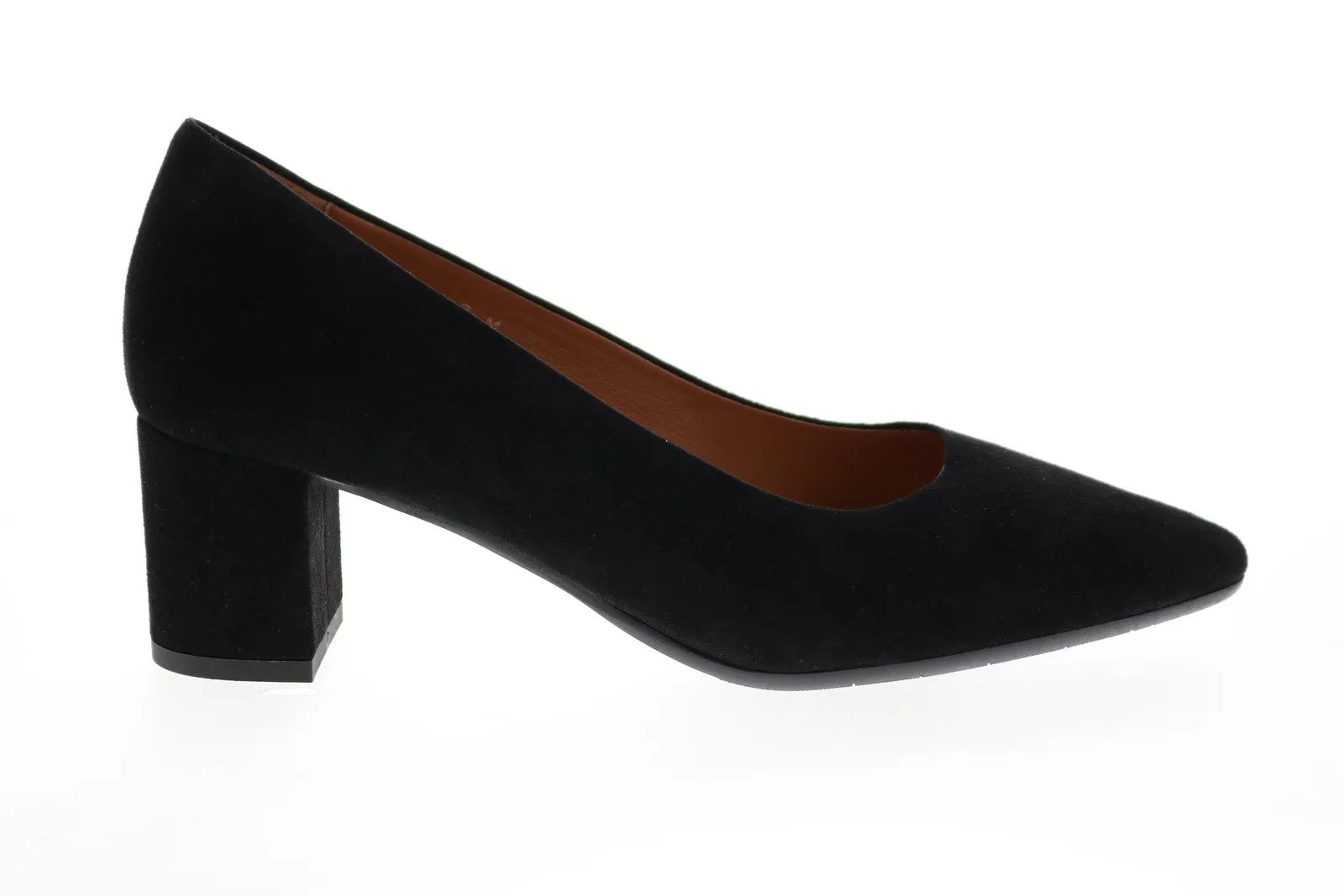 Aquatalia Kayleigh Dress Suede 34L3729-BLK Womens Black Suede Heels Pumps Shoes