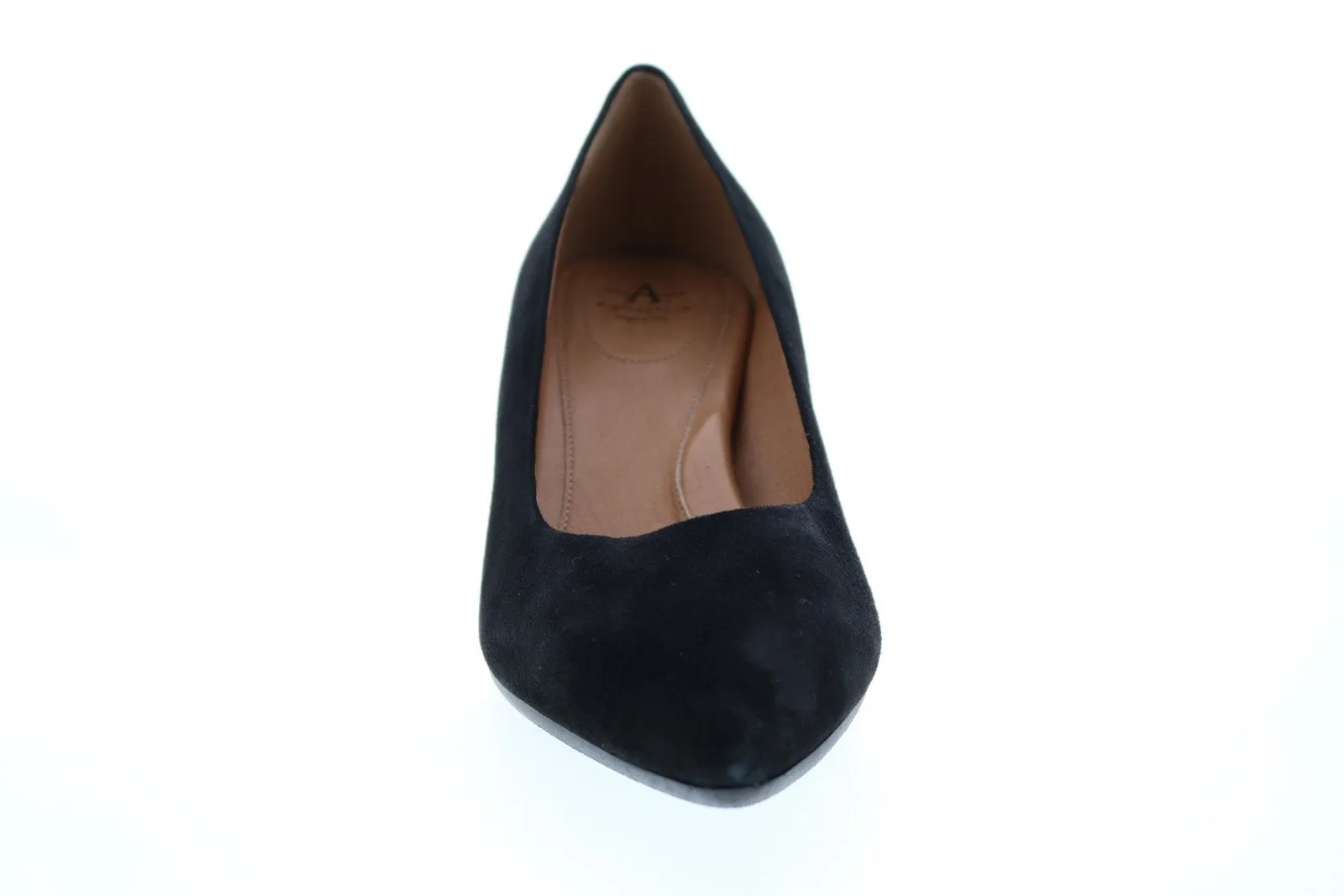 Aquatalia Kayleigh Dress Suede 34L3729-BLK Womens Black Suede Heels Pumps Shoes