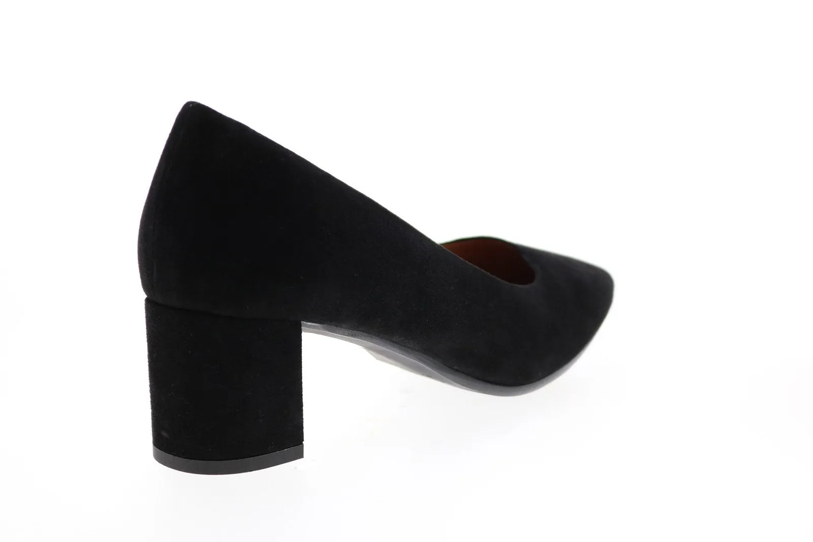 Aquatalia Kayleigh Dress Suede 34L3729-BLK Womens Black Suede Heels Pumps Shoes