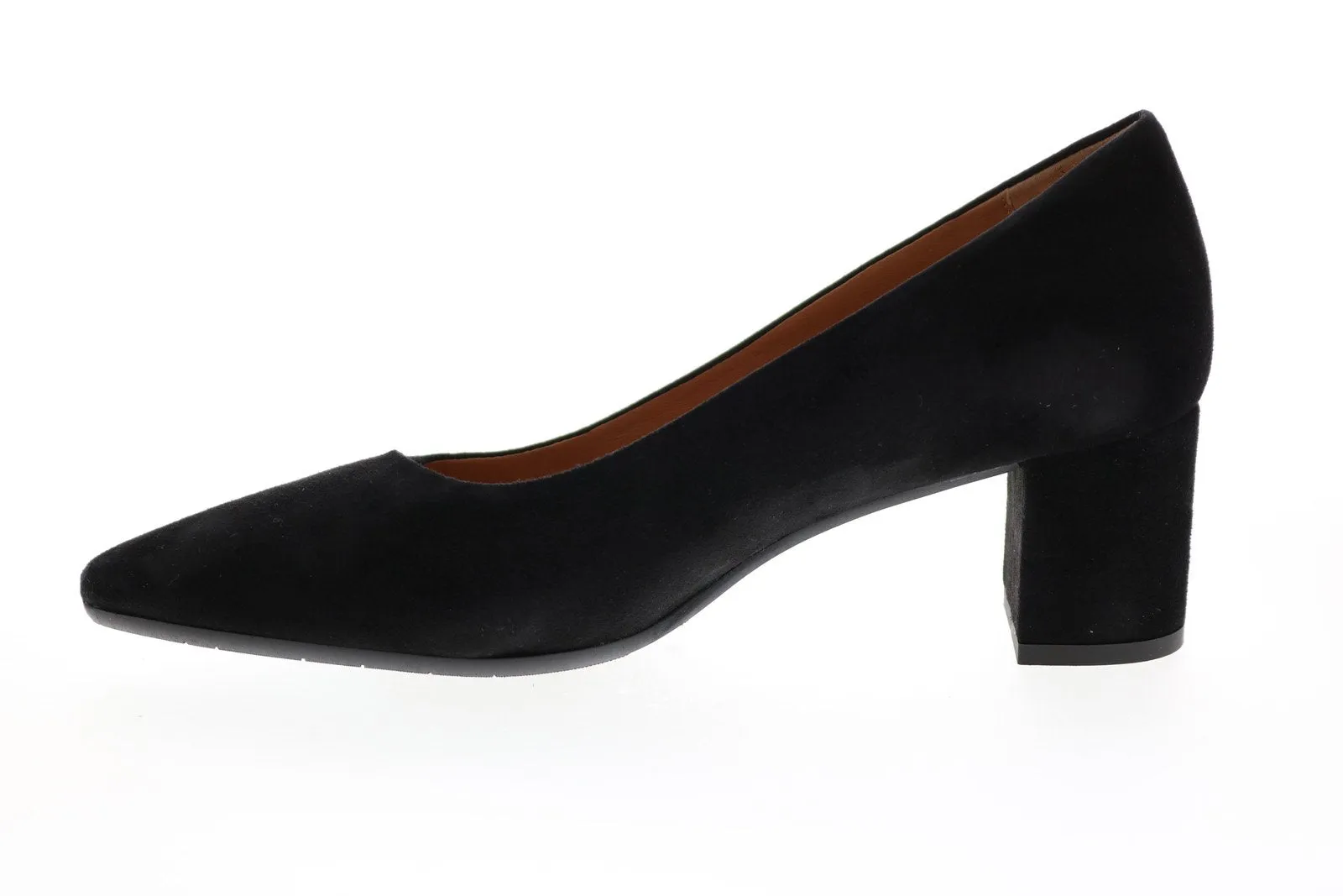 Aquatalia Kayleigh Dress Suede 34L3729-BLK Womens Black Suede Heels Pumps Shoes