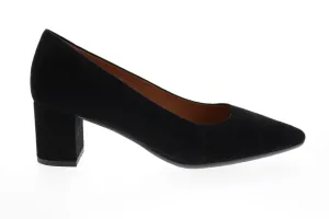 Aquatalia Kayleigh Dress Suede 34L3729-BLK Womens Black Suede Heels Pumps Shoes