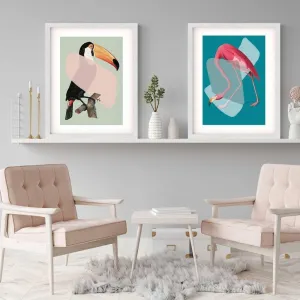 Birds Pop Art - Print Set Of 2
