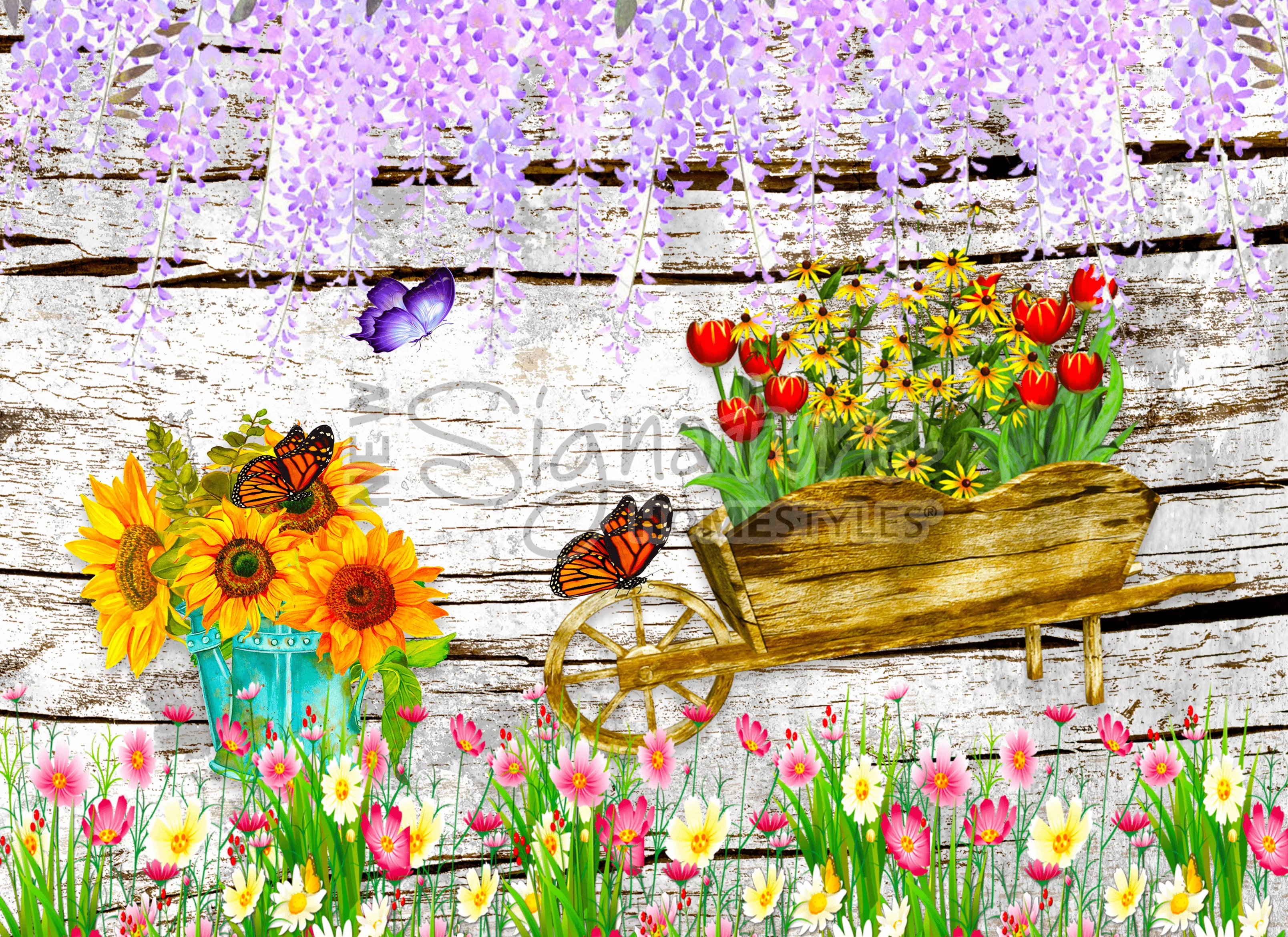 Butterfly Garden and Sparkle Glass™ Accent Light Bundle