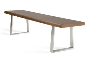 Byron Modern Walnut Dining Bench