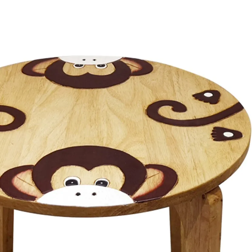 Children's furniture Monkey Table   2 Stools Set