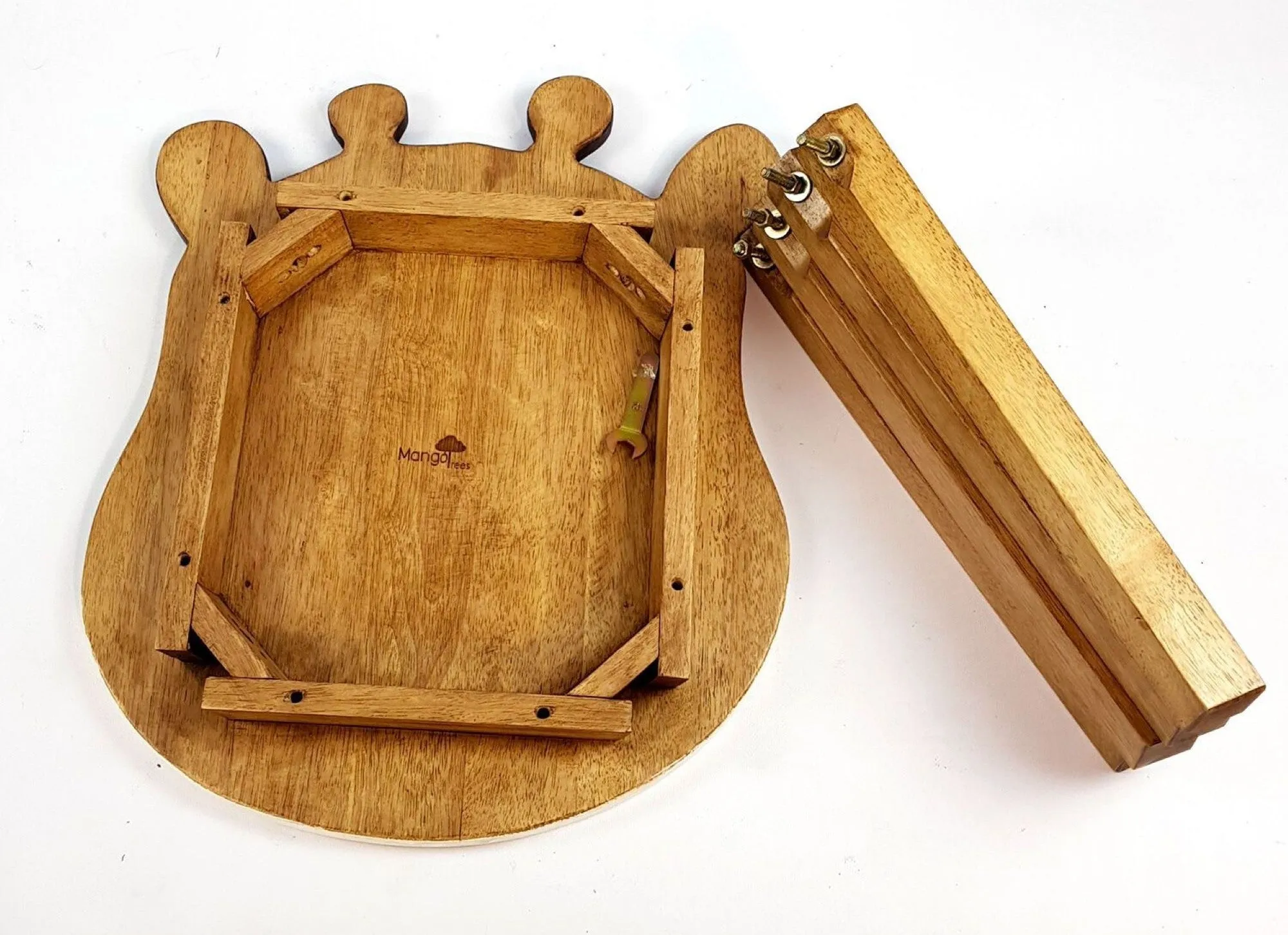 Children’s wooden table and chair stools set Shaun the Sheep theme