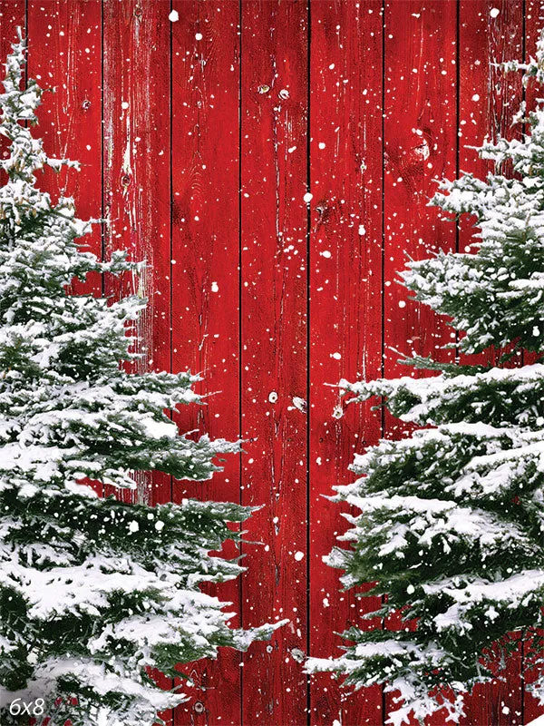Christmas Greetings Printed Photo Backdrop