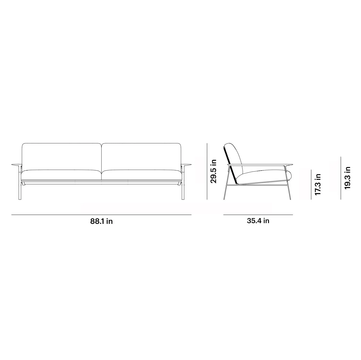 City 3-Seater Sofa