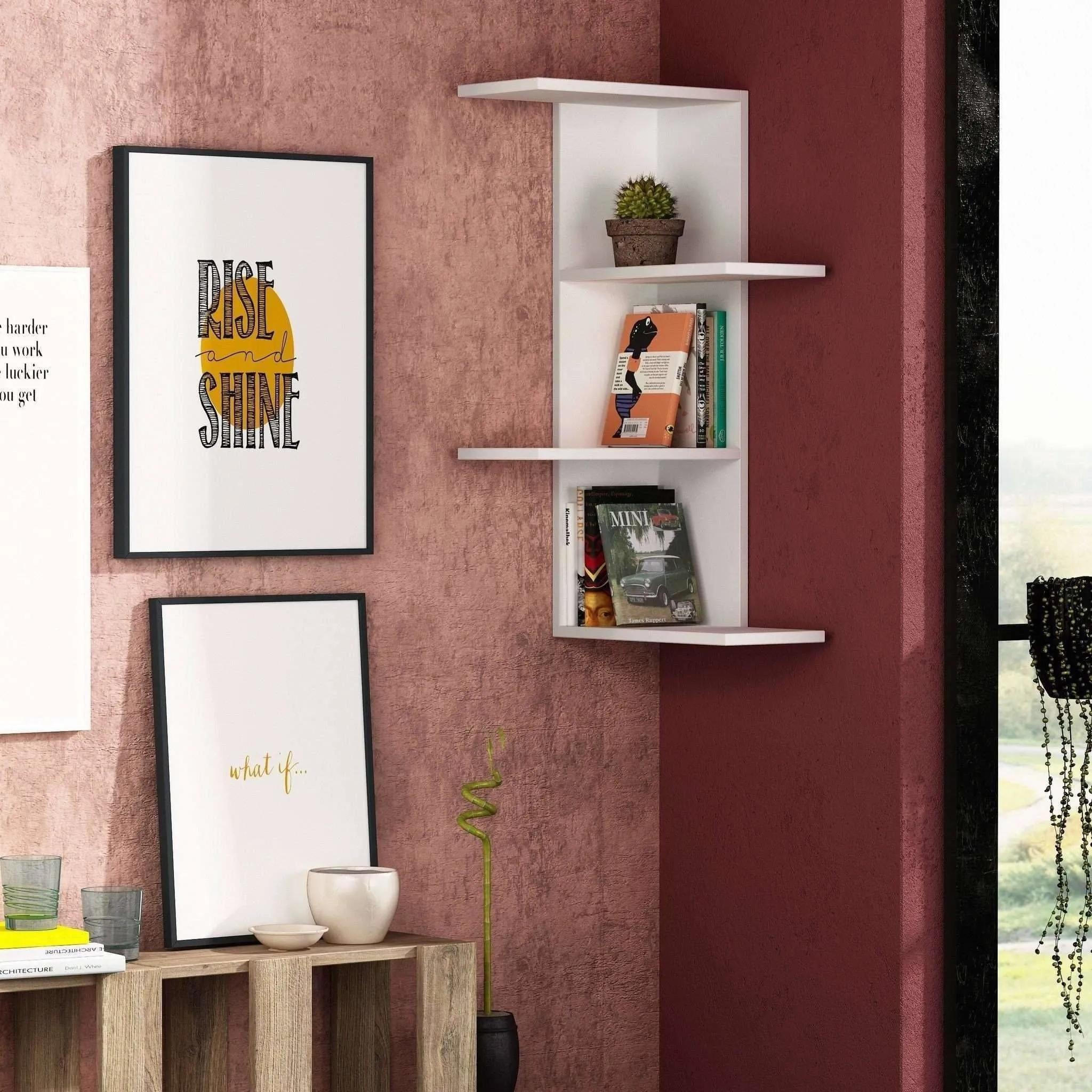 Compact Corner Shelf