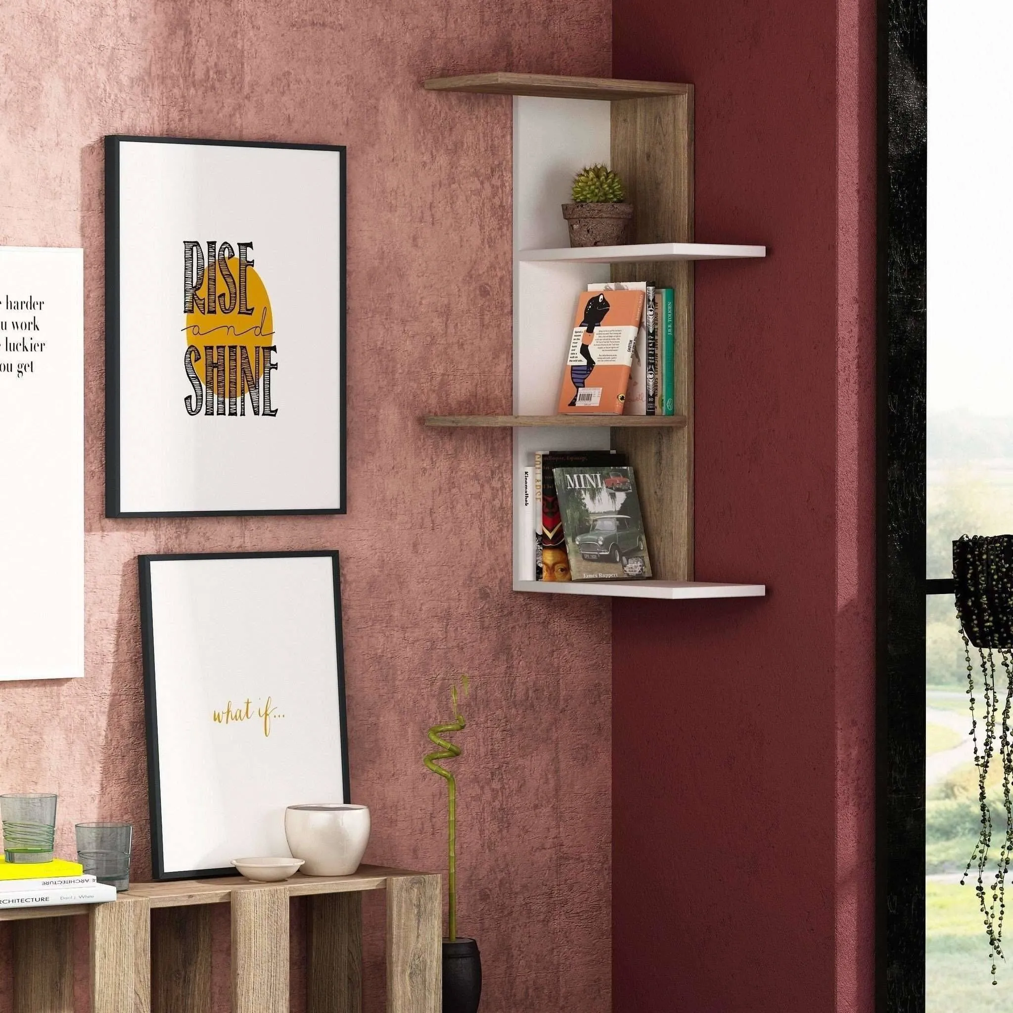 Compact Corner Shelf
