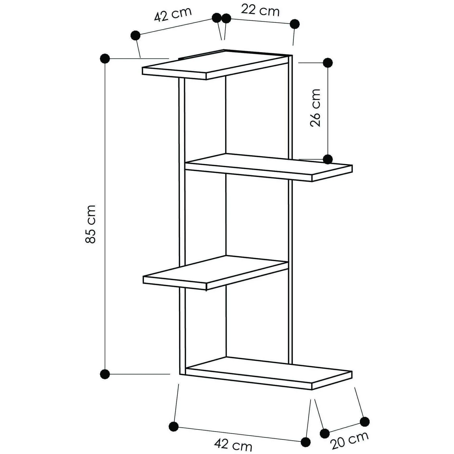 Compact Corner Shelf