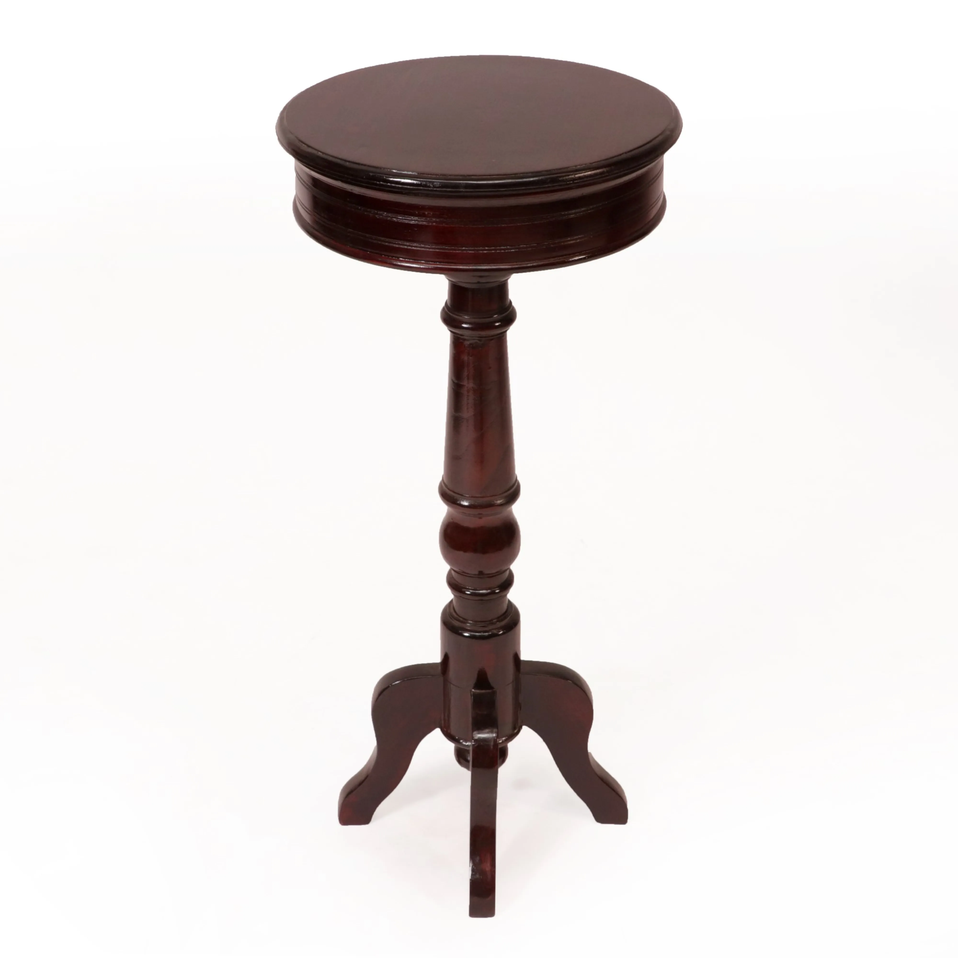 Compact Teak End Table (Large (16 x 16 x 35.5 Inch))
