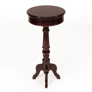Compact Teak End Table (Large (16 x 16 x 35.5 Inch))