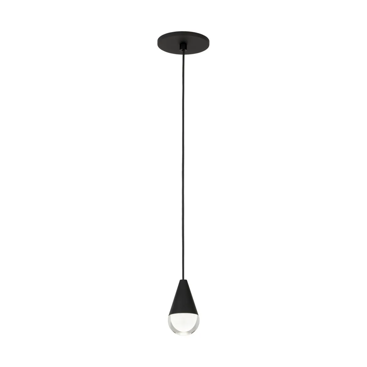 CUPOLA 3 in. LED Pendant Light 120-277V Black Finish