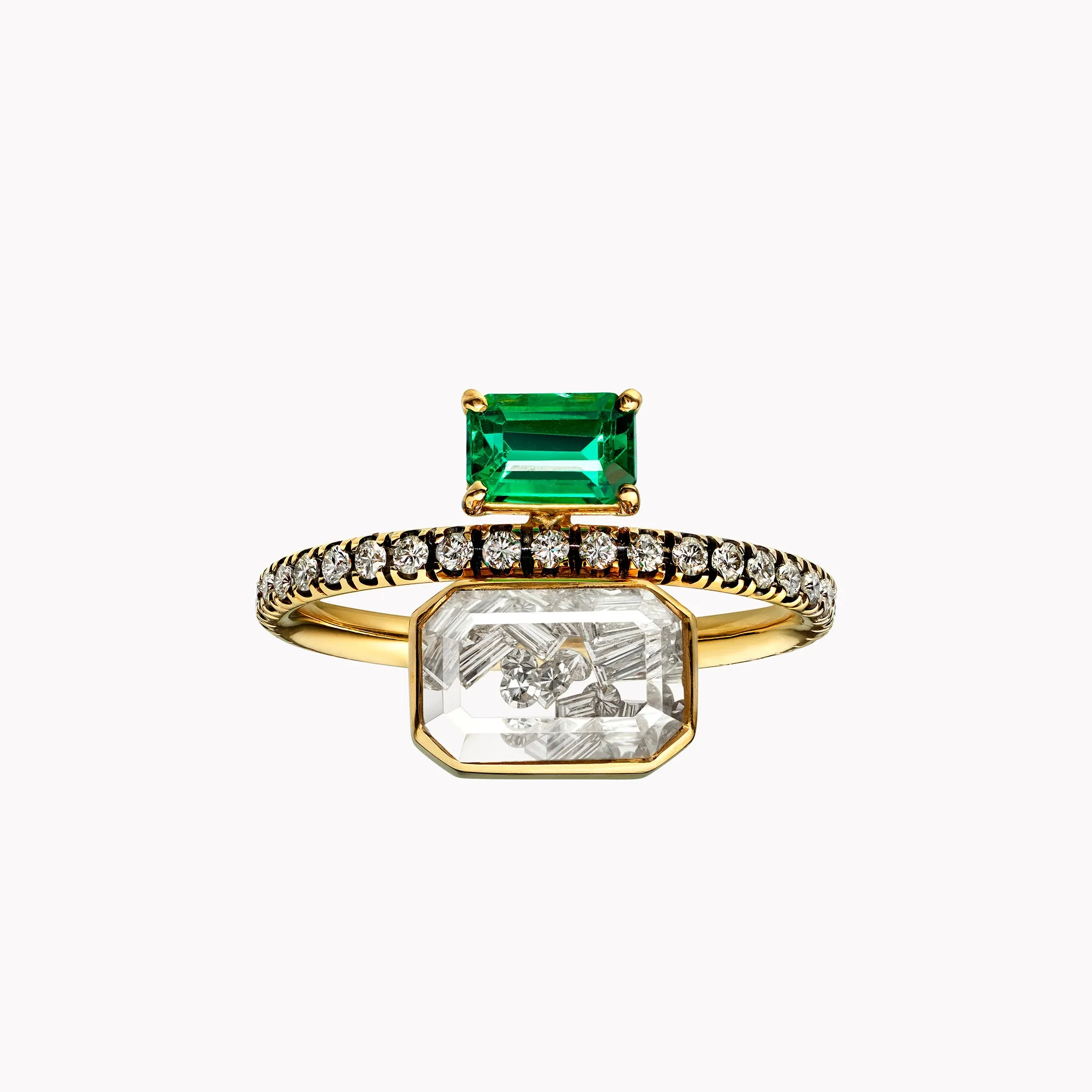 Emerald & Diamond Ring