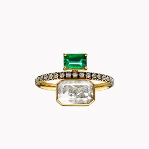 Emerald & Diamond Ring