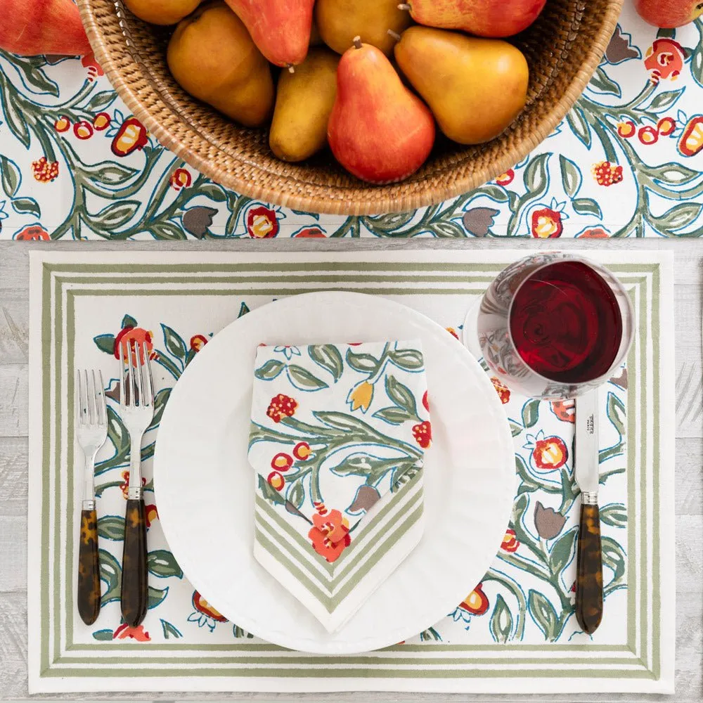 Emma Crimson & Clover Placemats | Set of 4