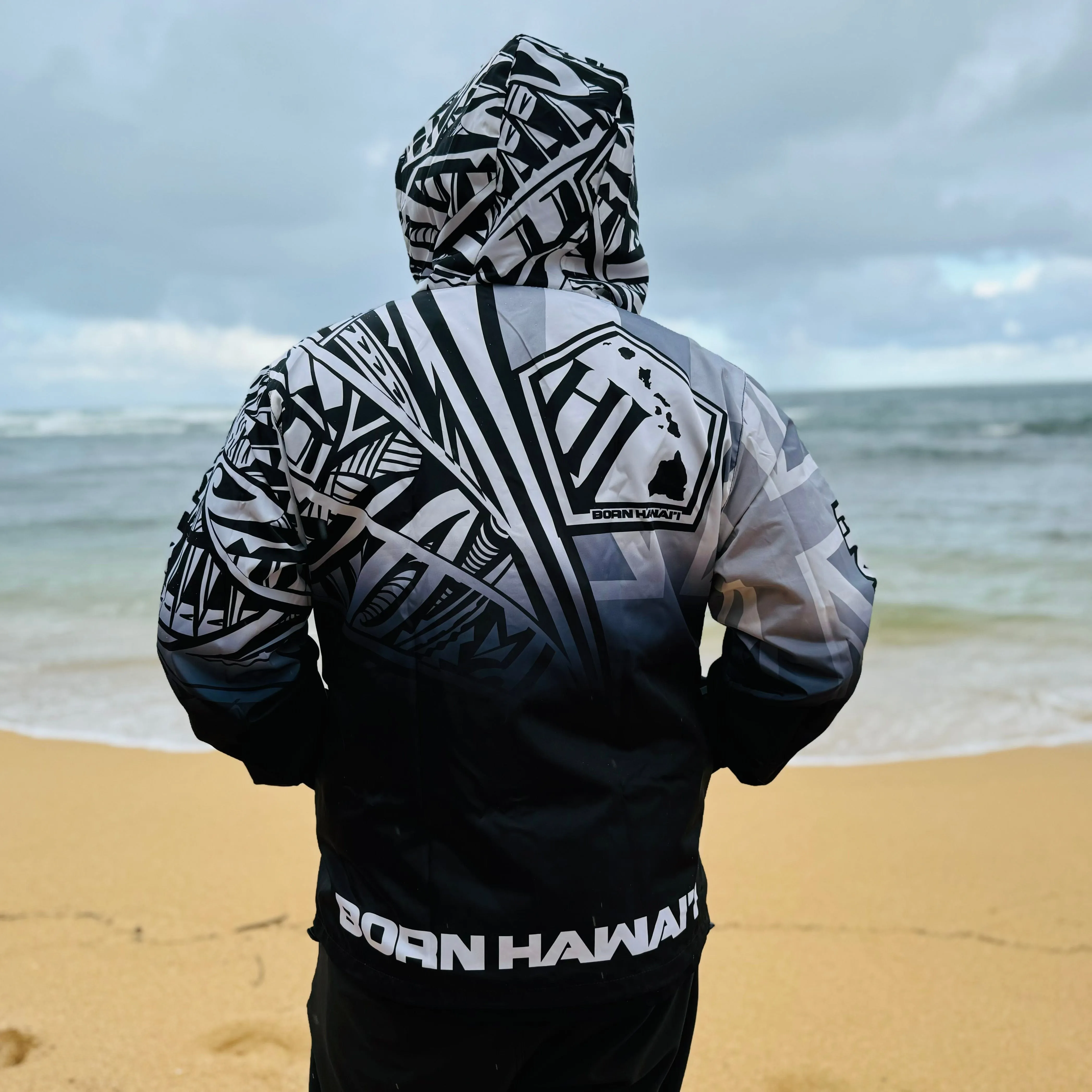 FADE WINDBREAKER JACKET WHITE
