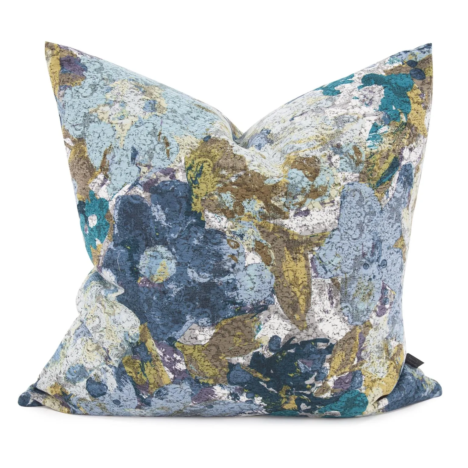 Howard Elliott Collection 24 x 24 Stanton Turquoise Pillow  - Poly Insert