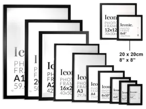 Iconic Frame Black - 20x20cm/8x8"