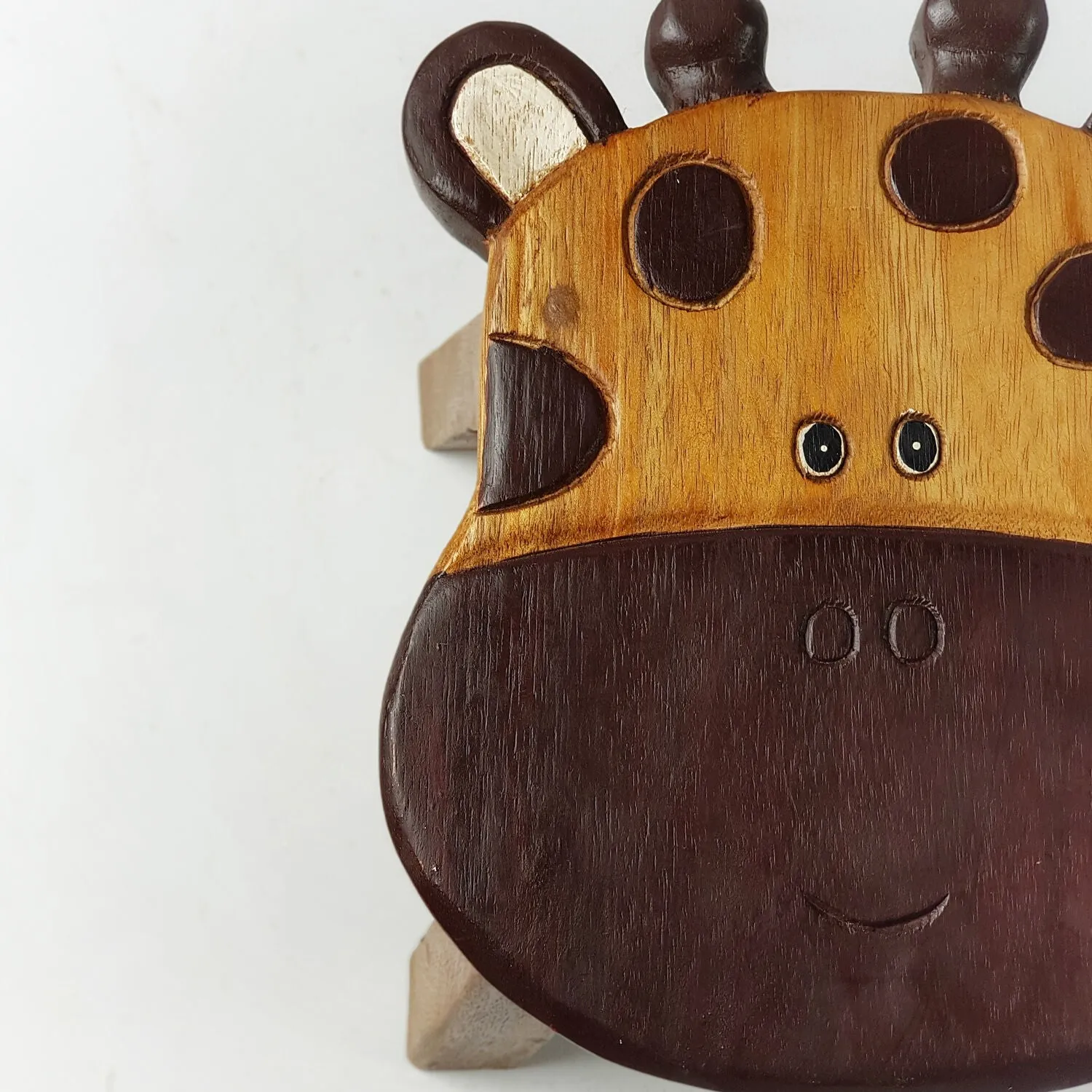 Kids Chair Wooden Stool Animal GIRAFFE Theme Children’s wood Chair Toddlers Stepping.