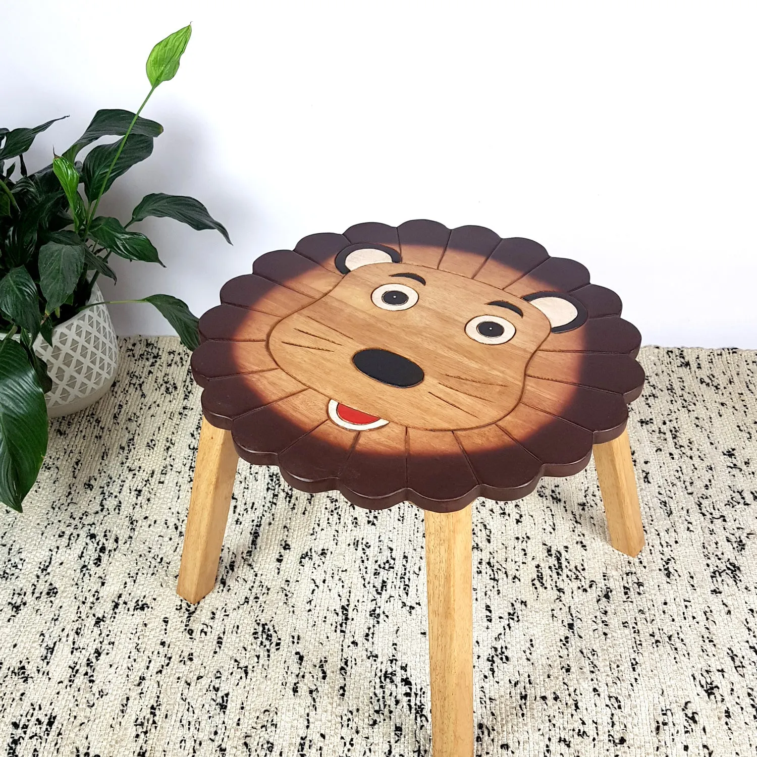Kids Wooden Table   2 Stools  Set Children's Furniture