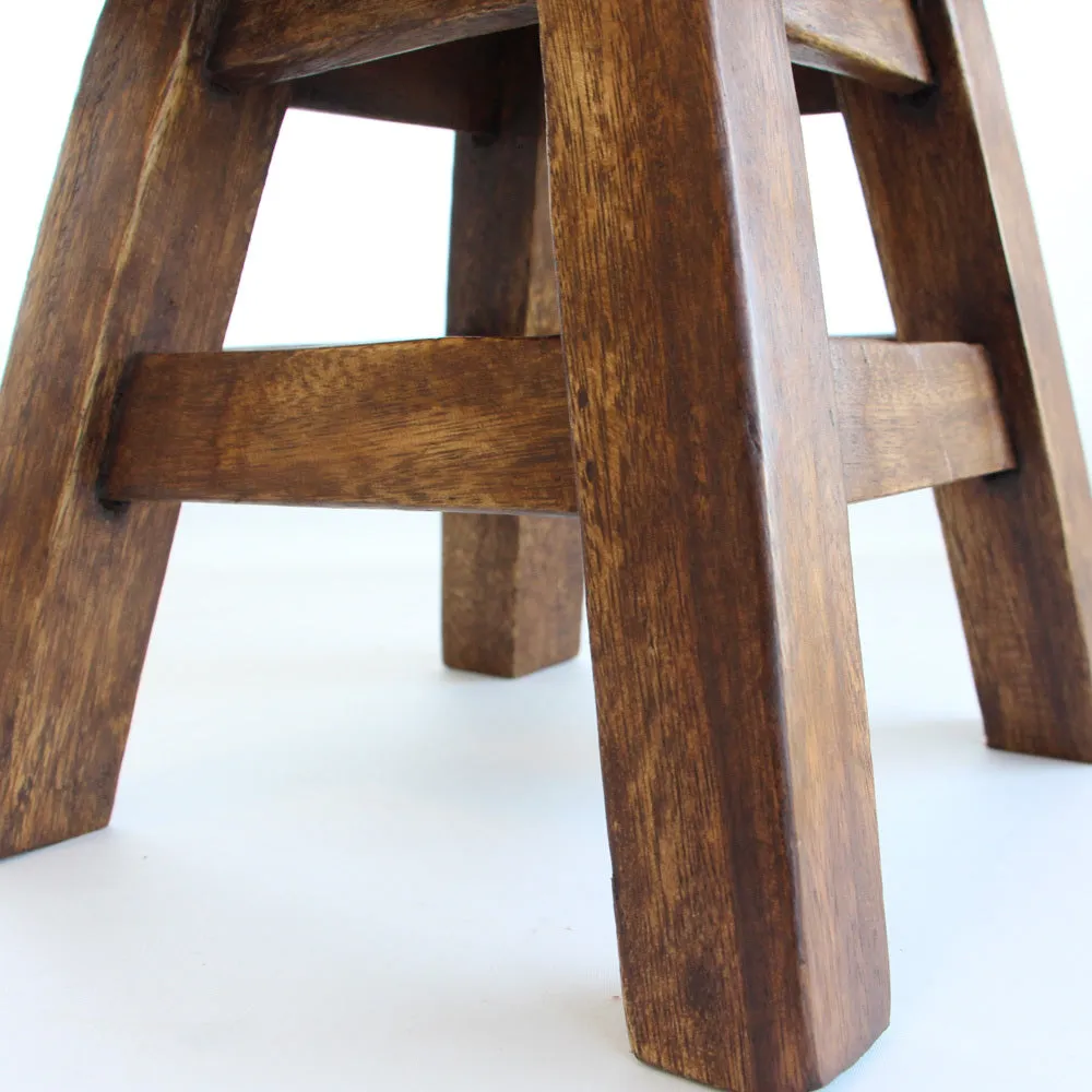 Kids Wooden Table   2 stools Set Giraffe & Sheep themed- hand carved Timber Children Furniture