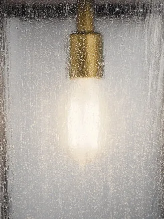 Lahden 17 in. Outdoor Wall Light Weathered Zinc Finish