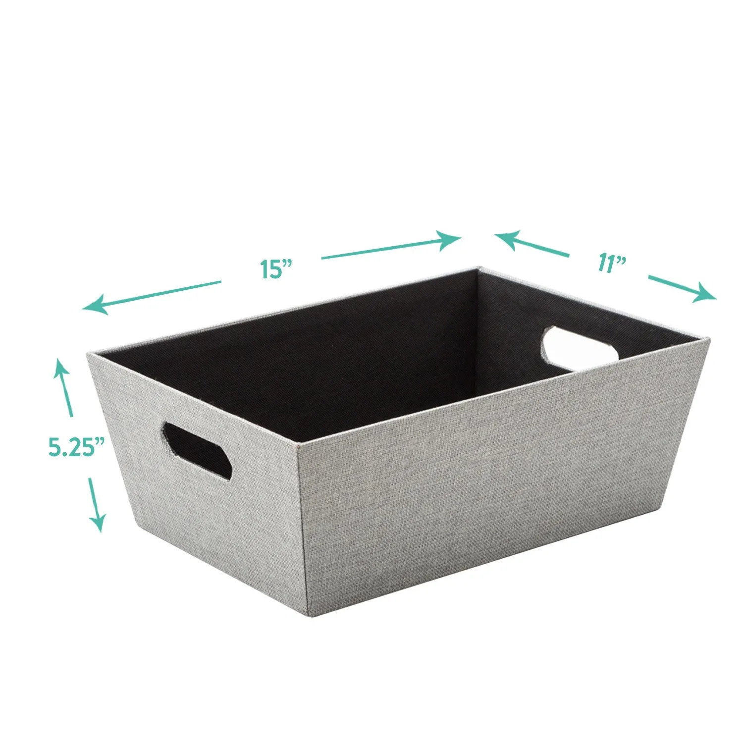 Large Open Bin, Gray Birch  (Wholesale)