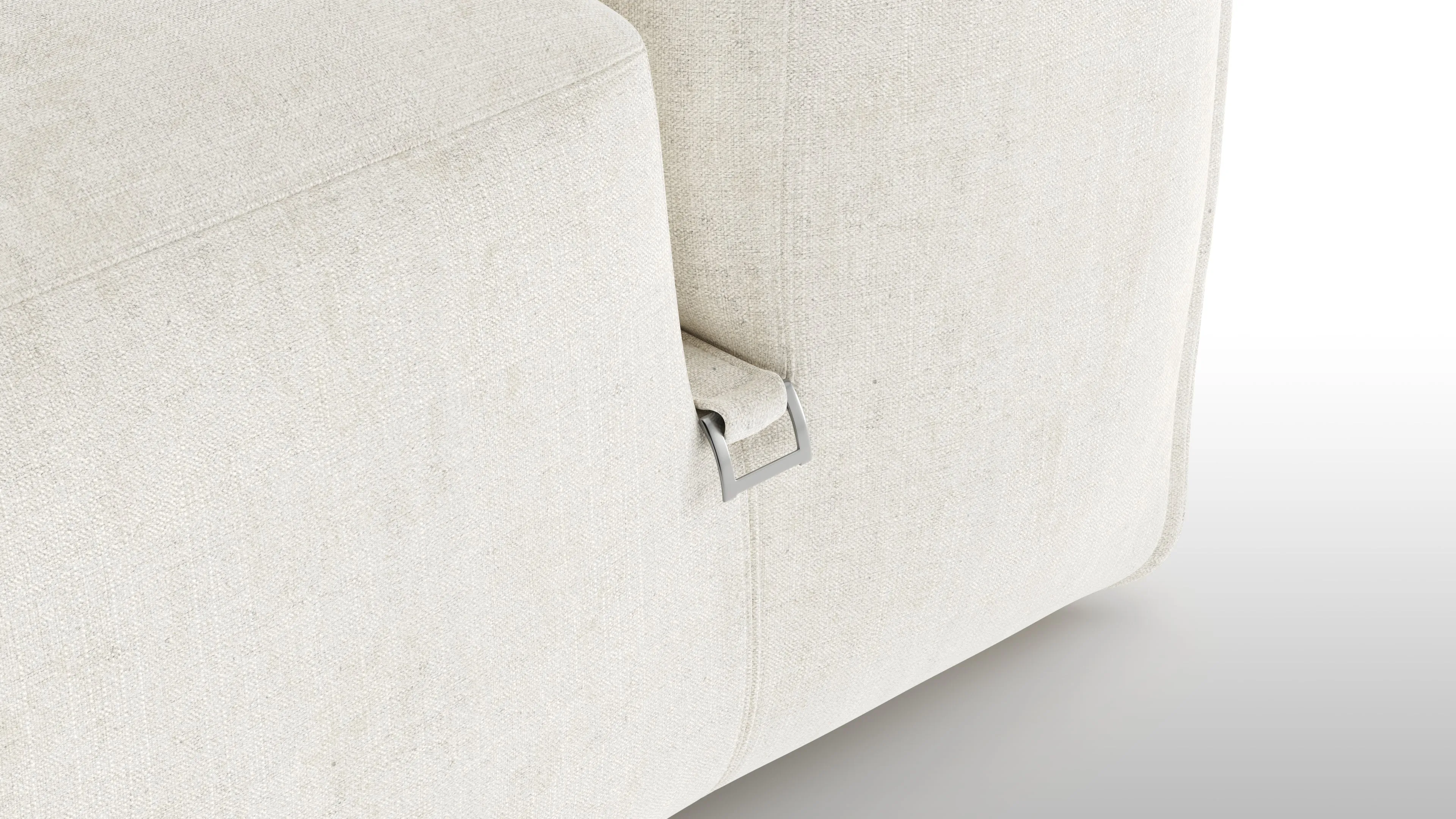 Le Mura - Le Mura Open End Sofa, Left, Natural Linen