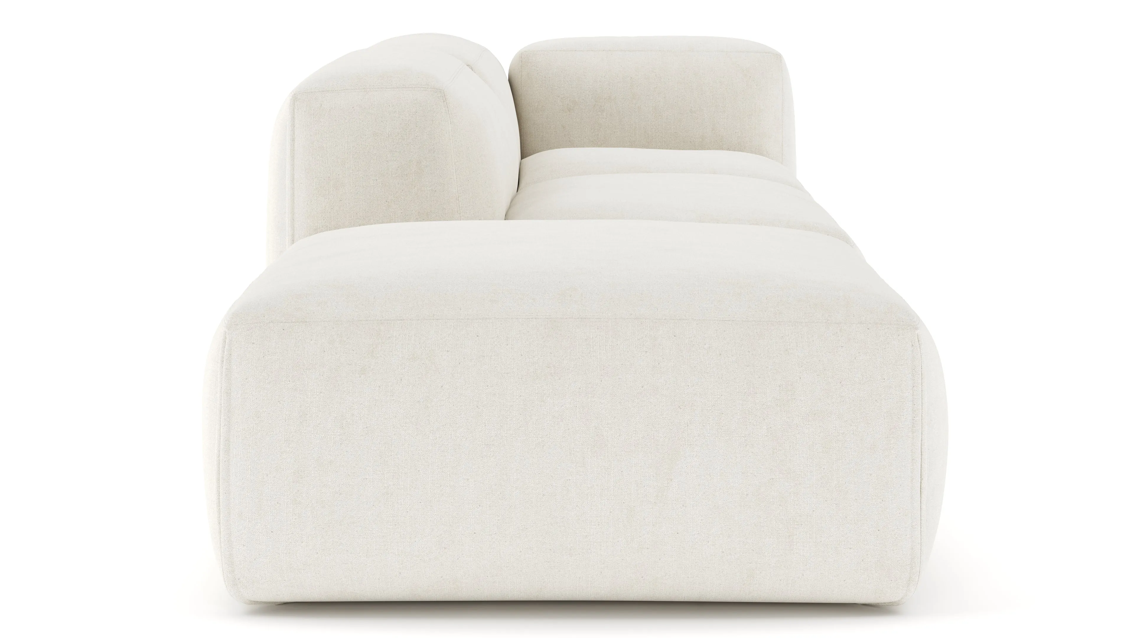 Le Mura - Le Mura Open End Sofa, Left, Natural Linen