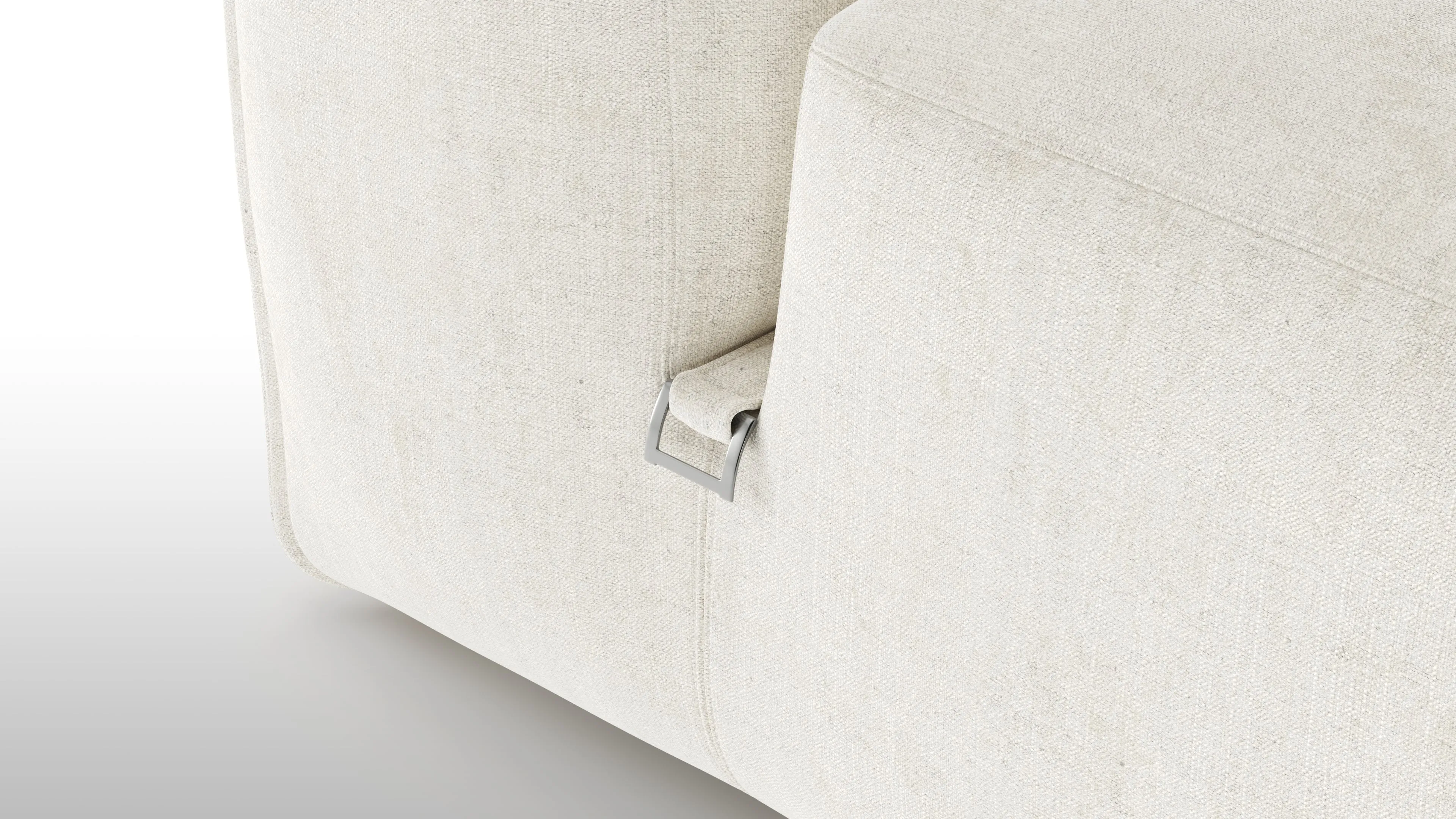 Le Mura - Le Mura Open End Sofa, Right, Natural Linen