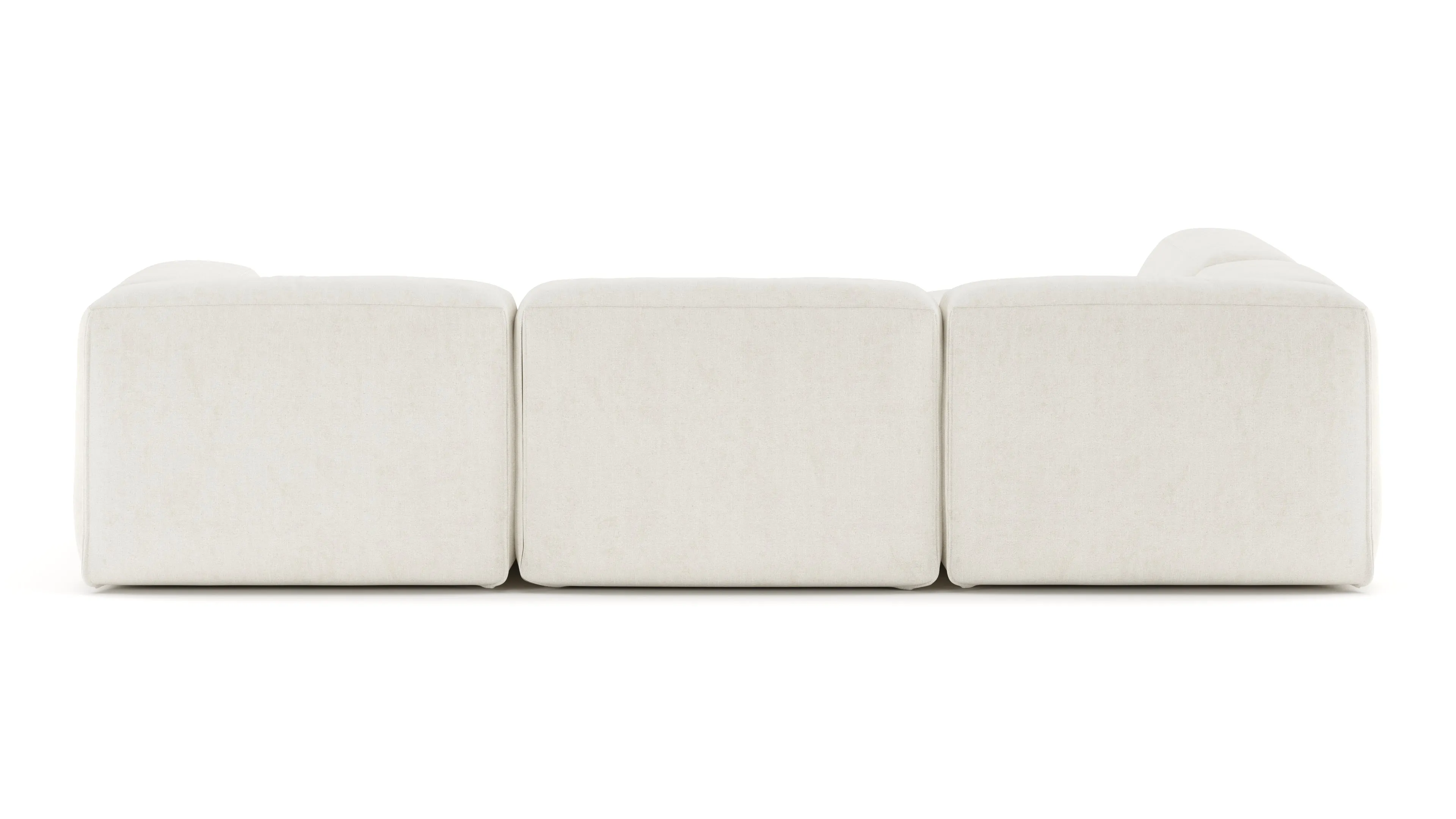 Le Mura - Le Mura Sectional Sofa, Left Corner, Natural Linen
