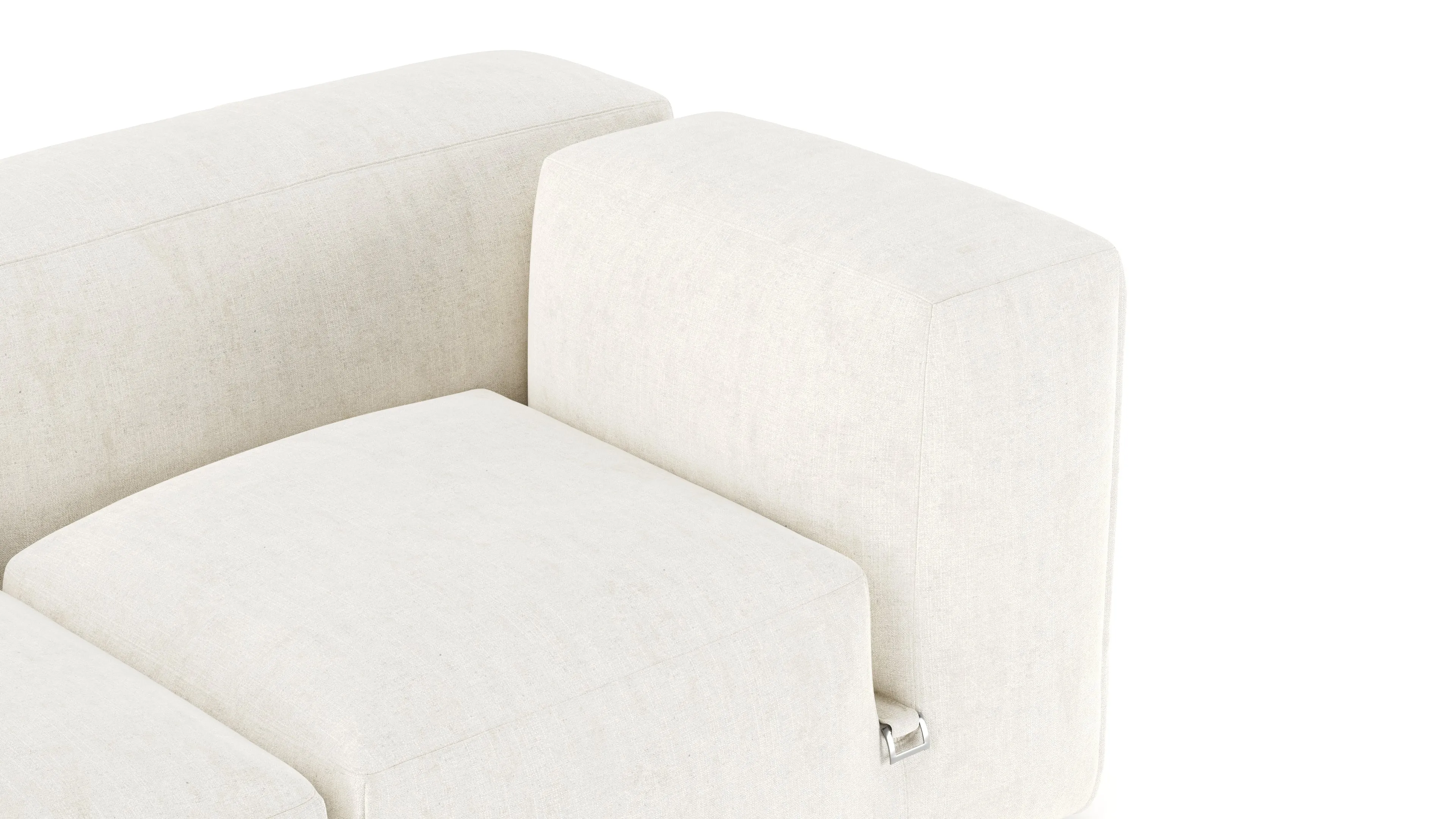 Le Mura - Le Mura Sectional Sofa, Left Corner, Natural Linen