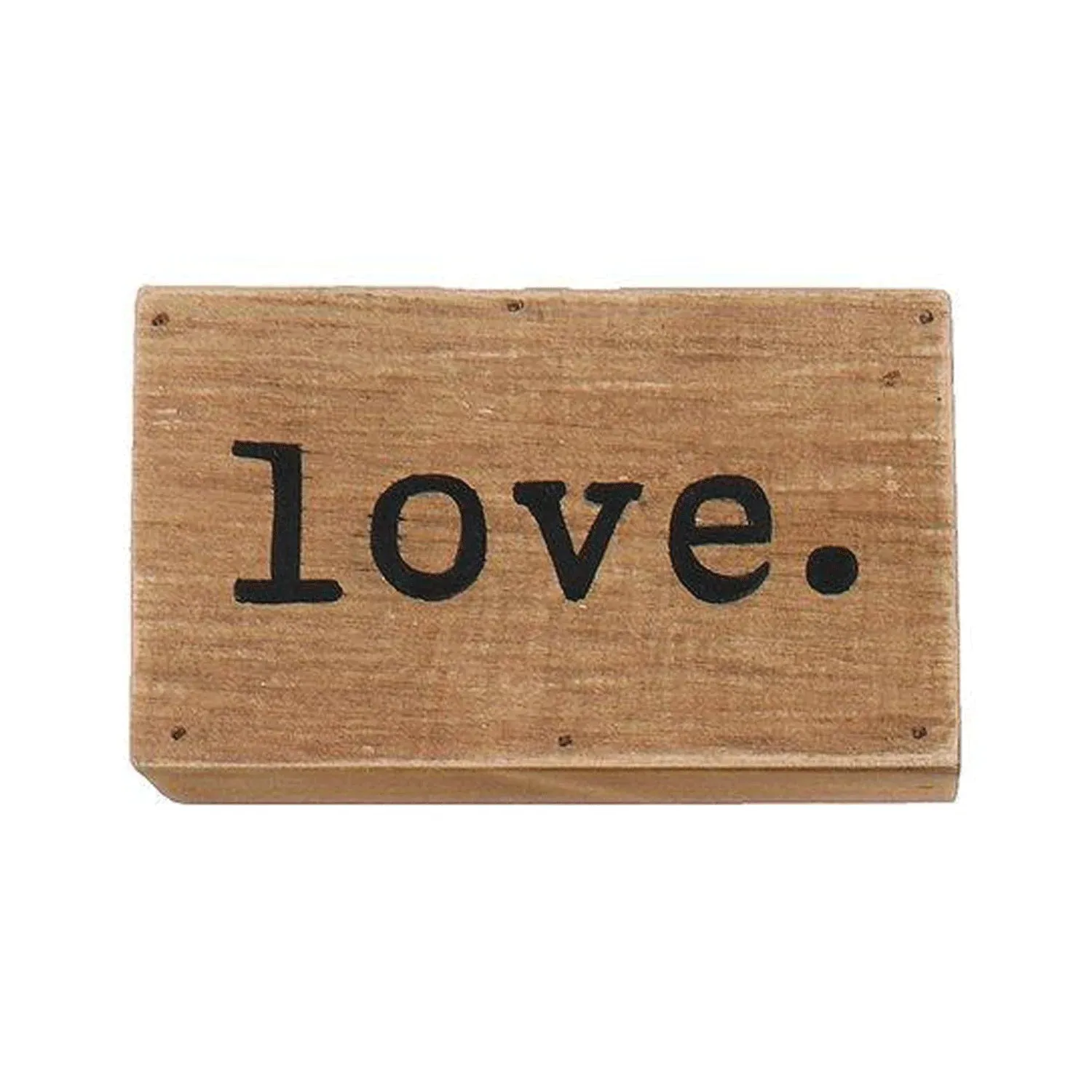 LOVE WOOD BLOCK SIGN