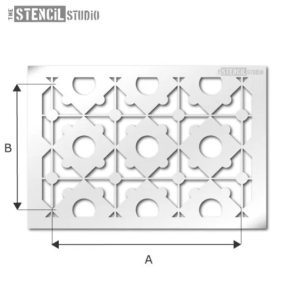 Luxley Tile Repeat Stencil