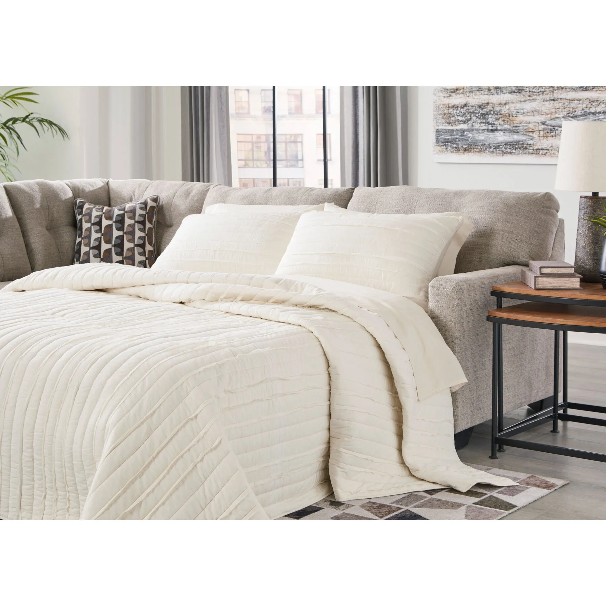 Mahoney Left Chaise Sleeper Sectional