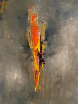 Music on a Sad Day - Acrylic on Canvas
