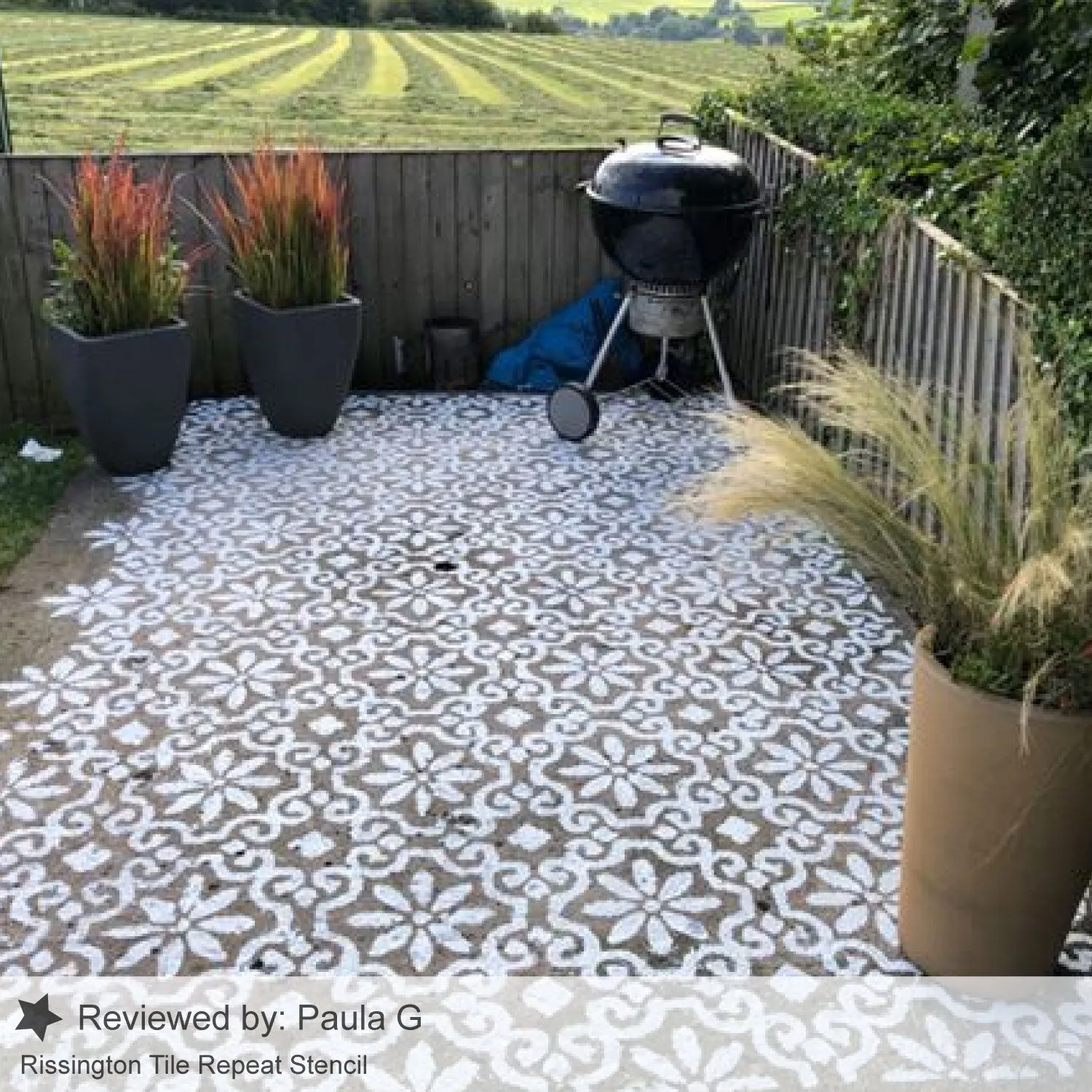 Rissington Tile Repeat Stencil